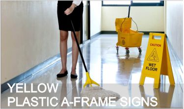 Yellow A-Frame Floor Stands